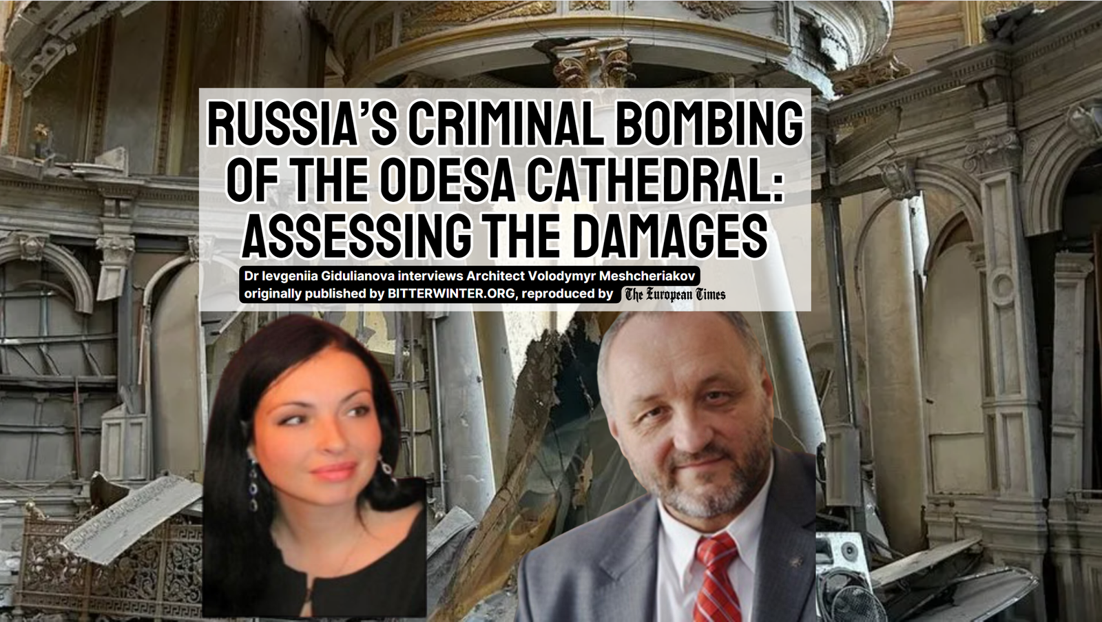 Attentat à la bombe criminel par la Russie contre la cathédrale d’Odessa : évaluation des dégâts Attentat à la bombe criminel par la Russie contre la cathédrale d’Odessa : évaluation des dégâts