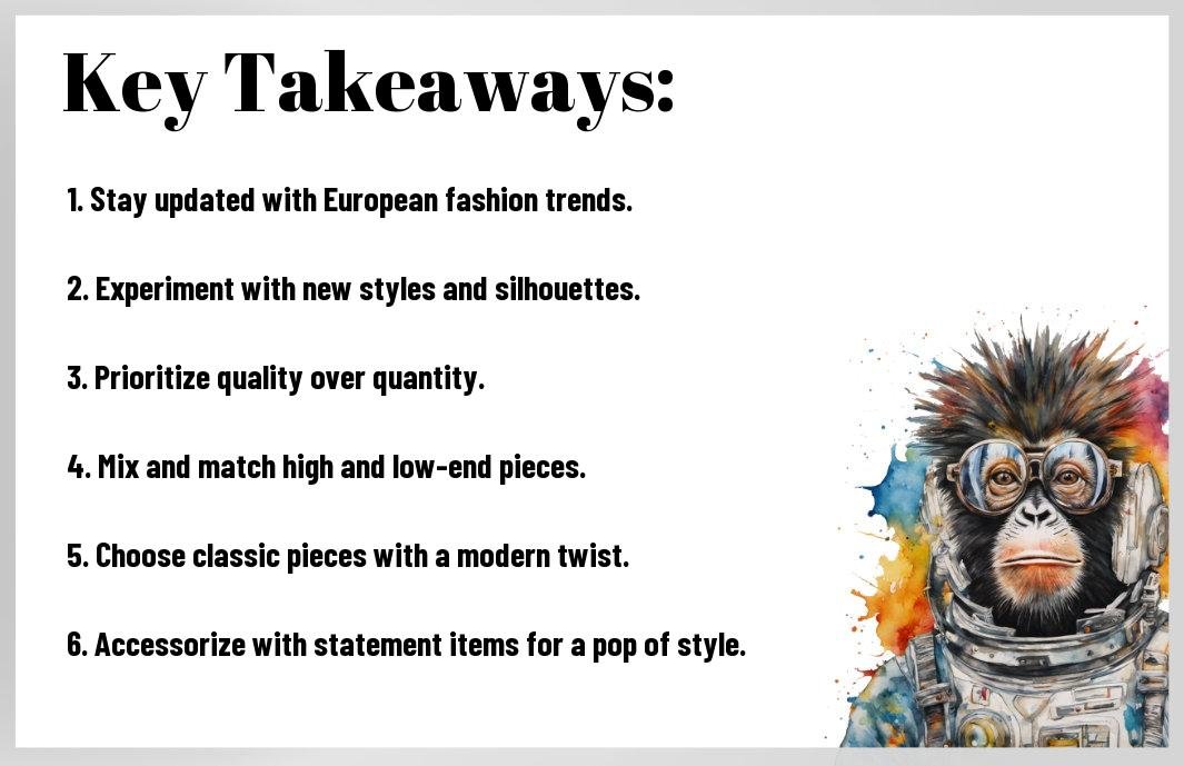 Comment intégrer les tendances de la mode européenne dans votre garde-robe