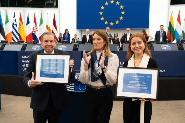 Le Parlement honore Edmundo González Urrutia et María Corina Machado avec le Prix Sharakov 2024
