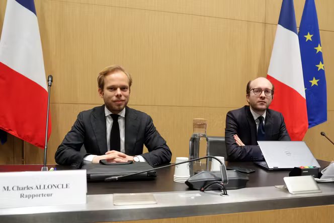 Charles Alloncle, député UDR et rapporteur de la commission d’enquête sur l’audiovisuel public, à l’Assemblée nationale, à Paris, le 2 février 2026.