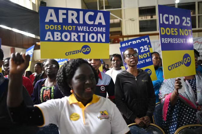 Une manifestation contre l’avortement, à Nairobi, le 14 novembre 2019.