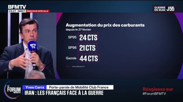 FORUM BFMTV – Yves Carra, porte-parole de Mobilité Club France, sur les prix des carburants: "Quand on aide tout le monde, on crée une unité nationale"