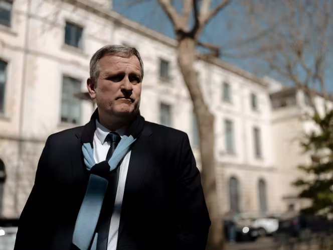 Le maire de Perpignan Louis Aliot (Rassemblement national), à Carcassonne, le 18 mars 2026.