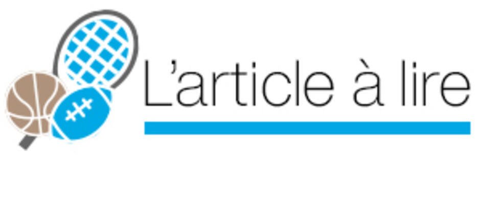Un visuel indiquant "l'article à lire". On y voit un bouquet composé d'un ballon de basket, de football américain et d'une racket de tennis.