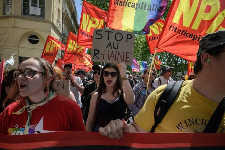 1ᵉʳ-Mai : manifestation à Mâcon avant la « fête de la nation » du RN