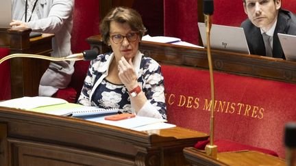 La ministre de l'Agriculture Annie Genevard à l'Assemblée nationale, à Paris, le 29 mai 2026. (QUENTIN DE GROEVE / Hans Lucas)