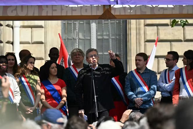 Le leader de La France insoumise, Jean-Luc Mélenchon, à Paris, le 1ᵉʳ mai 2026.
