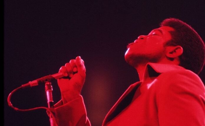 James Brown performs in New York