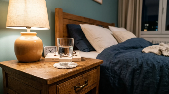 Verre d'eau sur la table de nuit : mauvaise idée ? Ce que dit la science ! Verre d'eau sur la table de nuit : mauvaise idée ? Ce que dit la science !