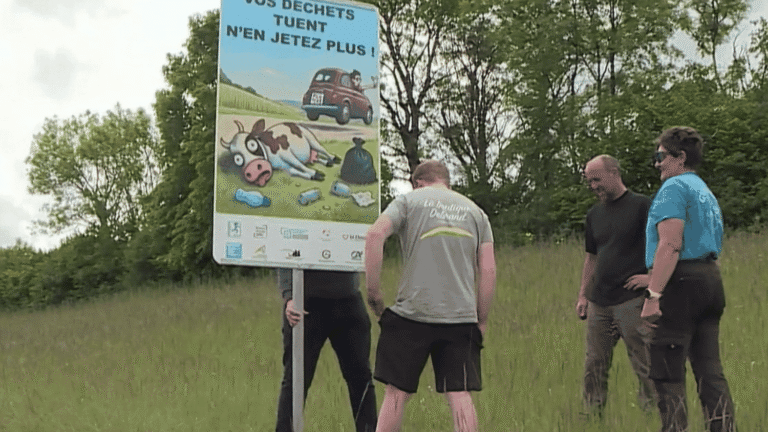 "Dans ces moments-là, on craint de perdre la vache" : Quand les déchets jetés dans la nature menacent les bovins