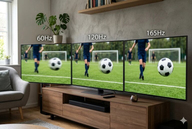 60 Hz, 120 Hz ou 165 Hz ? Décryptez le taux de rafraîchissement de votre TV pour suivre le ballon sans aucun flou