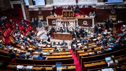 L'Assemblée nationale à Paris, le 4 juin 2026. (XOSE BOUZAS / HANS LUCAS / AFP)