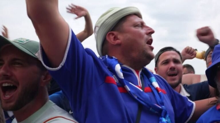 À Philadelphie, les orages annoncés pendant le match France-Irak ne démotivent pas les supporters des Bleus
