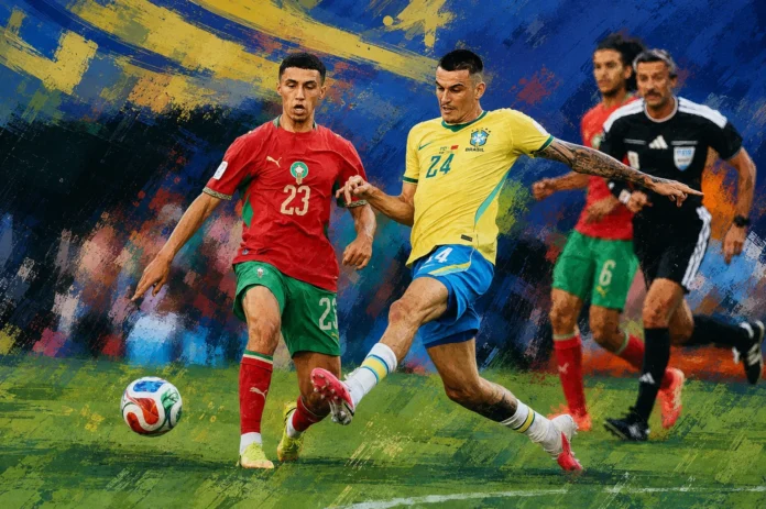 Brésil 1-1 Maroc : Les Lions de l’Atlas tiennent tête à la Seleção pour leur entrée en Coupe du monde 2026