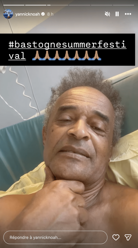 Yannick Noah hospitalisé : après l'optimisme, le coup de massue et l'inquiétude, "j'espère que ça va aller"