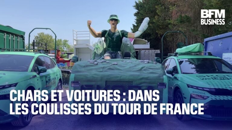 Chars et voitures : dans les coulisses du Tour de France