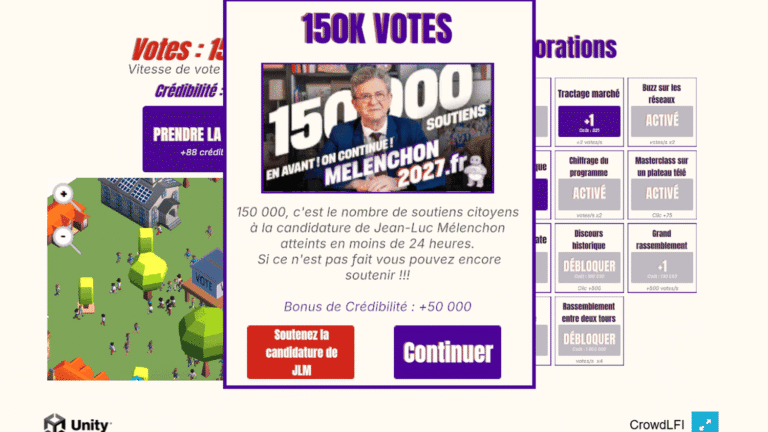 INFO FRANCEINFO. Présidentielle 2027 : La France insoumise lance "LFI-Clicker", un mini-jeu en ligne pour soutenir Jean-Luc Mélenchon
