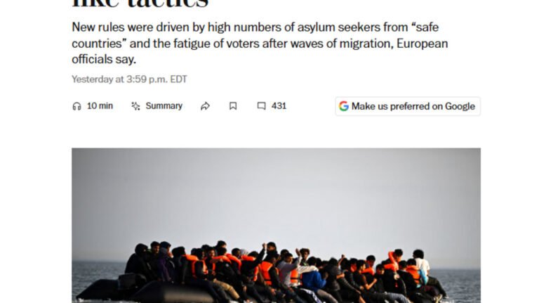 Immigration: "L'UE dans les pas de Donald Trump ?"
