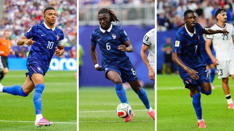 Kylian Mbappé exemplaire, bonne première pour Manu Koné, du mieux pour Ousmane Dembélé… Les notes des Bleus face à l'Irak