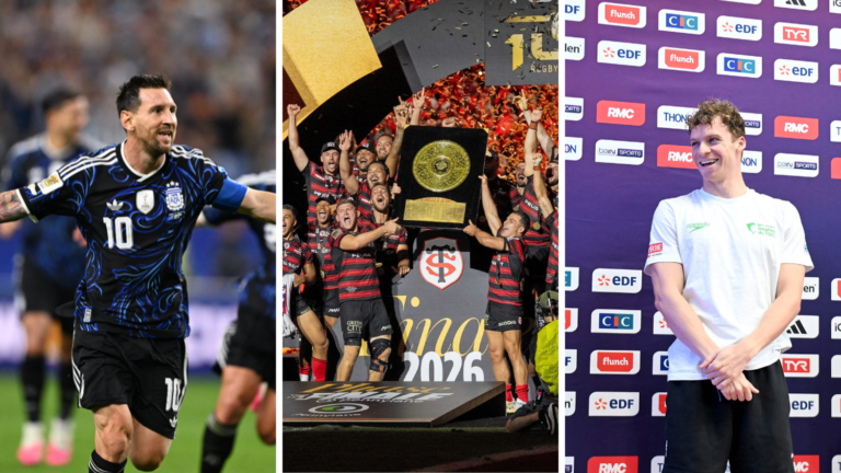 Le retour de Léon Marchand, le Stade toulousain dans l'histoire, le Mondial s'accélère… Le récap sport du week-end