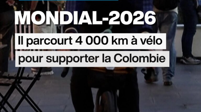 Mondial 2026 : il parcourt 4 000 km à vélo pour supporter la Colombie