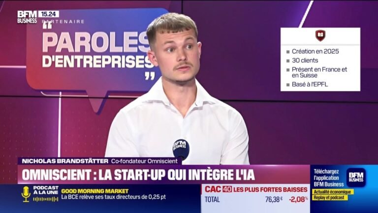 Nicholas Brandstatter (Omniscient) : la start-up qui intègre l'IA – 13/06