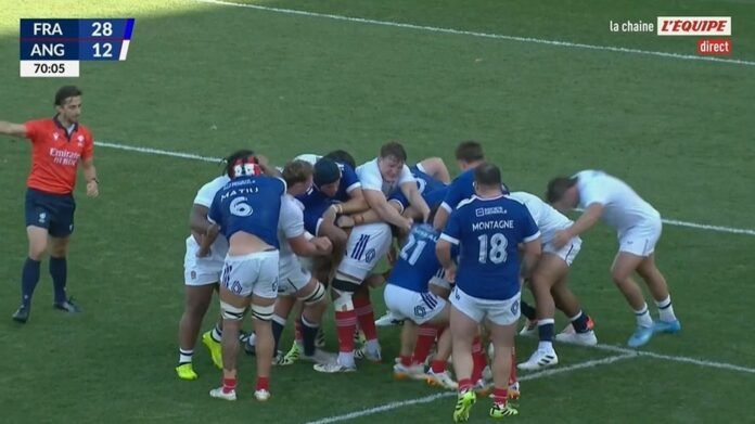 Rugby : le XV de France "A" domine et s'impose face au XV Angleterre au terme d'un match enlevé