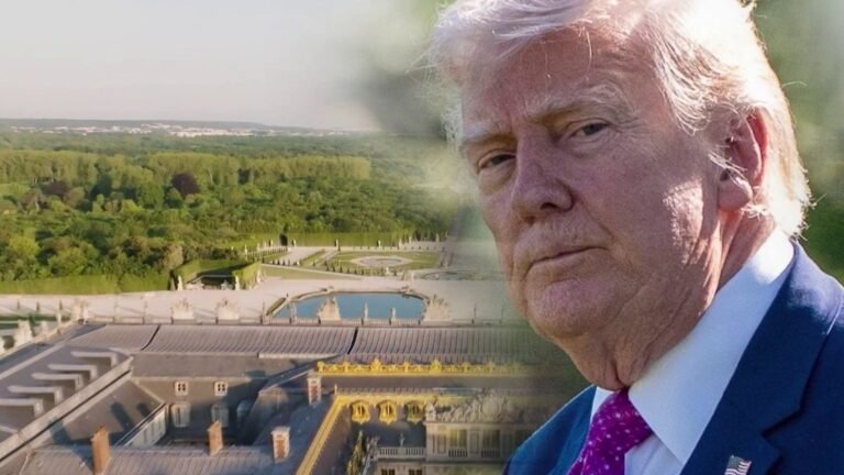 Tapis royal pour Donald Trump au château de Versailles