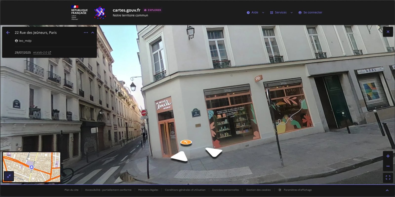 Cartes.gouv.fr Panoramax