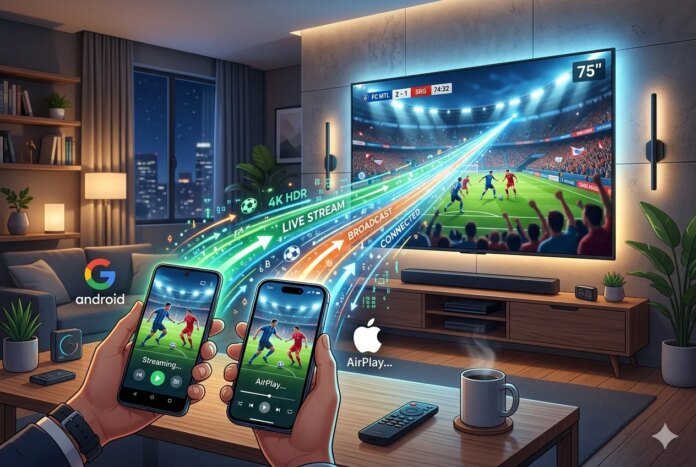 iPhone ou Android, comment diffuser les matchs de votre téléphone directement sur votre téléviseur