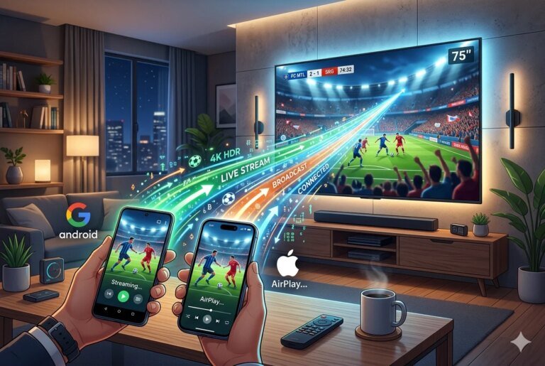 iPhone ou Android, comment diffuser les matchs de votre téléphone directement sur votre téléviseur