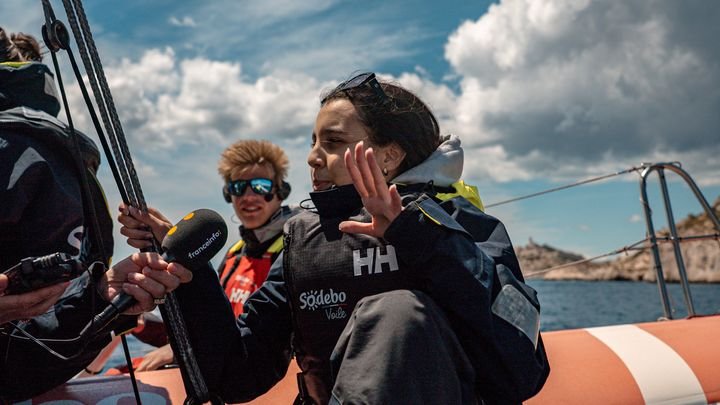Interview à bord de l'Ocean Fifty. (SODEBO VOILE)