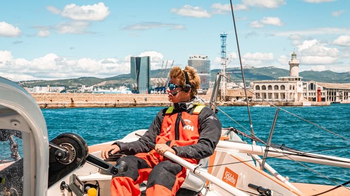 Léonard Legrand, skipper de l'Ocean Fifty-Sodebo. (SODEBO VOILE)