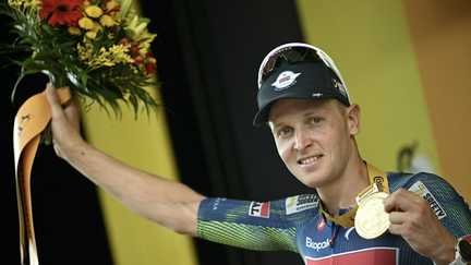 Tim Merlier, vainqueur de la 12ème étape du Tour de France (LOIC VENANCE / AFP)