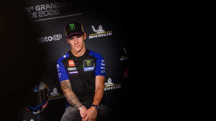 Fabio Quartararo lors du Grand Prix de France, le 7 mai 2026. (LOIC VENANCE / AFP)