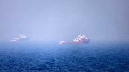 Un bateau dans le détroit d'Ormuz, le 13 juillet 2026. (AFP)