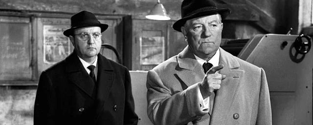 Bernard Blier et Jean Gabin dans dans “Le Cave se rebiffe” (1961)