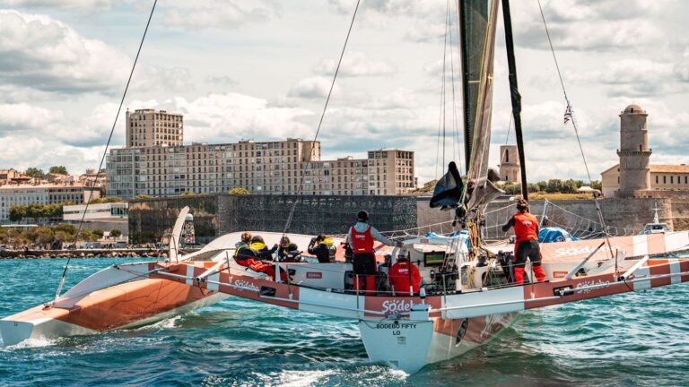 À bord de l’Ocean Fifty-Sodebo, avec le skipper Léonard Legrand