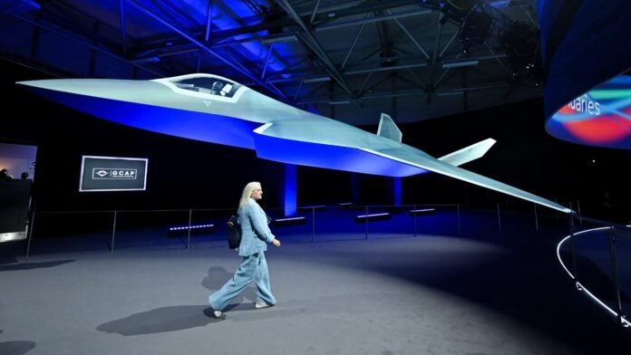 Avion de chasse GCAP, drones et défense seront les vedettes du salon de Farnborough, le "Bourget britannique" Avion de chasse GCAP, drones et défense seront les vedettes du salon de Farnborough, le "Bourget britannique"