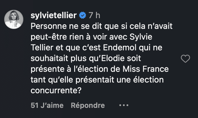 "Endemol ne souhaitait plus qu’elle vienne à Miss France", Sylvie Tellier a fini par répondre aux récentes accusations d’Élodie Gossuin