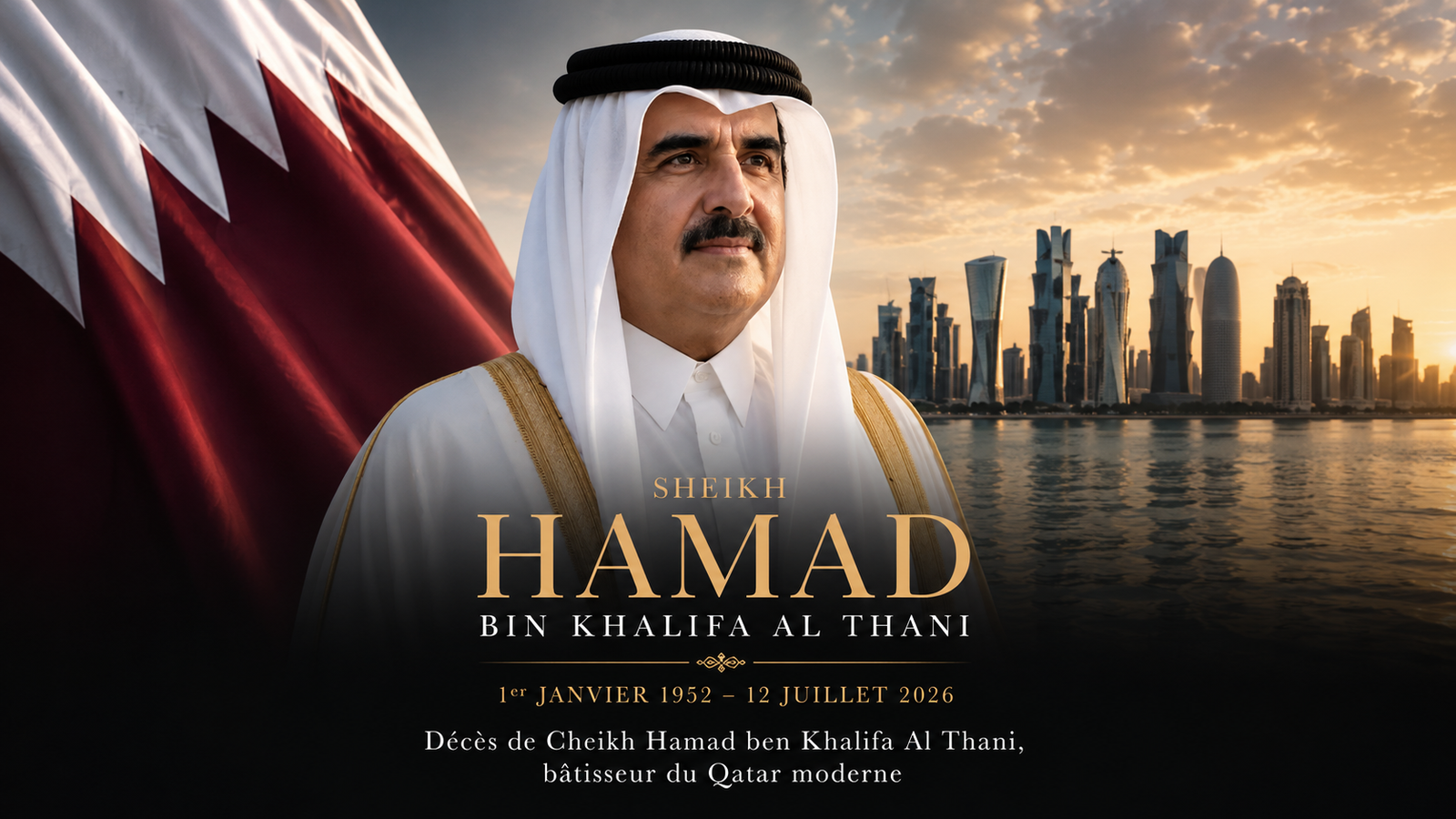 Décès de l’émir Cheikh Hamad ben Khalifa Al Thani, bâtisseur du Qatar moderne