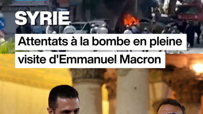 Double attentat à Damas : des bombes explosent près de l'hôtel d'Emmanuel Macron