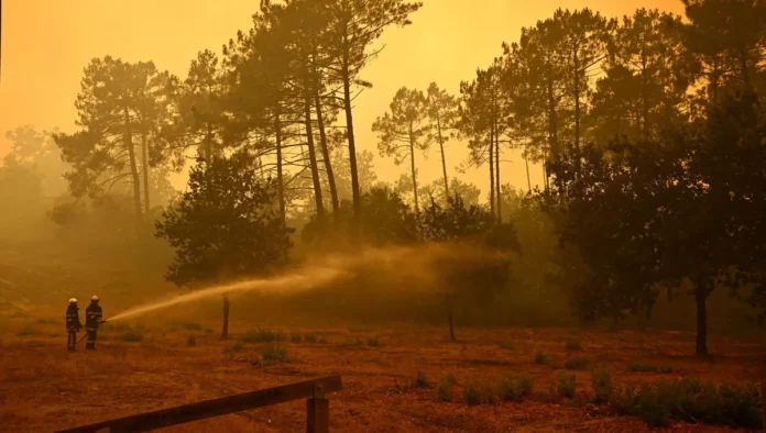 Feu au nord du bassin d'Arcachon : l'incendie progresse, Andernos évacuée