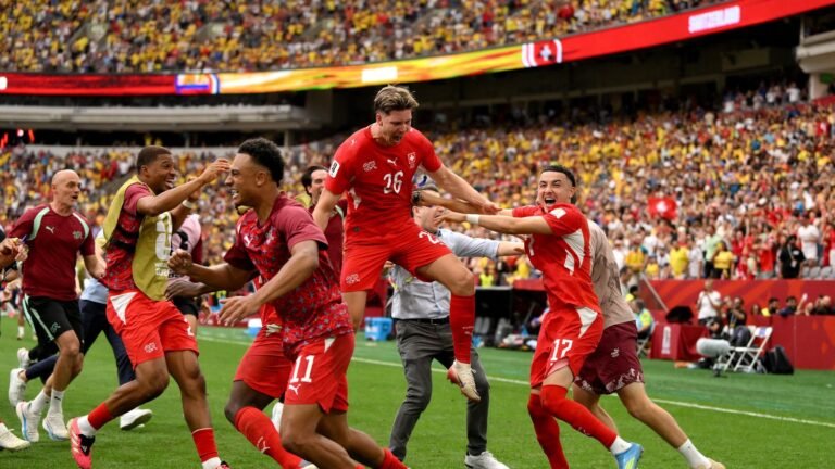 La Suisse domine la Colombie aux tirs au but et retrouvera l'Argentine en quarts de finale de la Coupe du monde