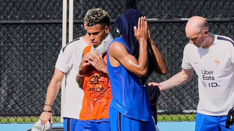La canicule s'invite dans la préparation de l'équipe de France avant son huitième de finale de Coupe du monde contre le Paraguay
