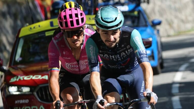La drôle de journée de Lenny Martinez, battu sur le fil à l'Alpe d'Huez mais désormais cinquième du Tour de France 2026