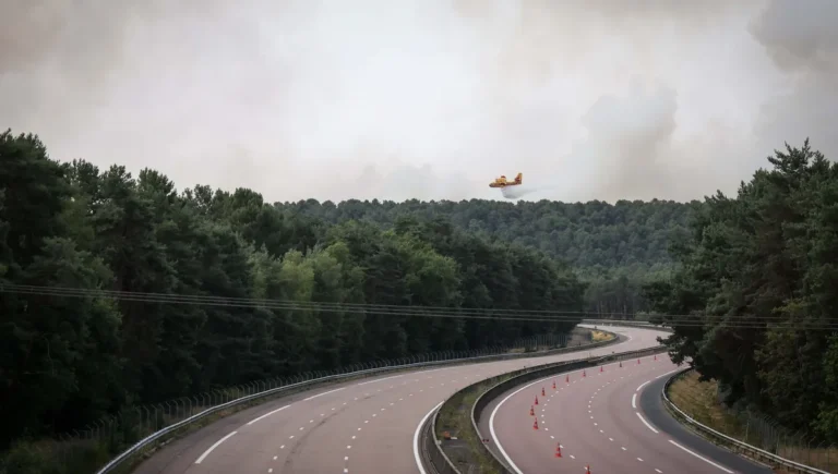 La forêt de Fontainebleau confrontée à un feu extrême comme ailleurs en France