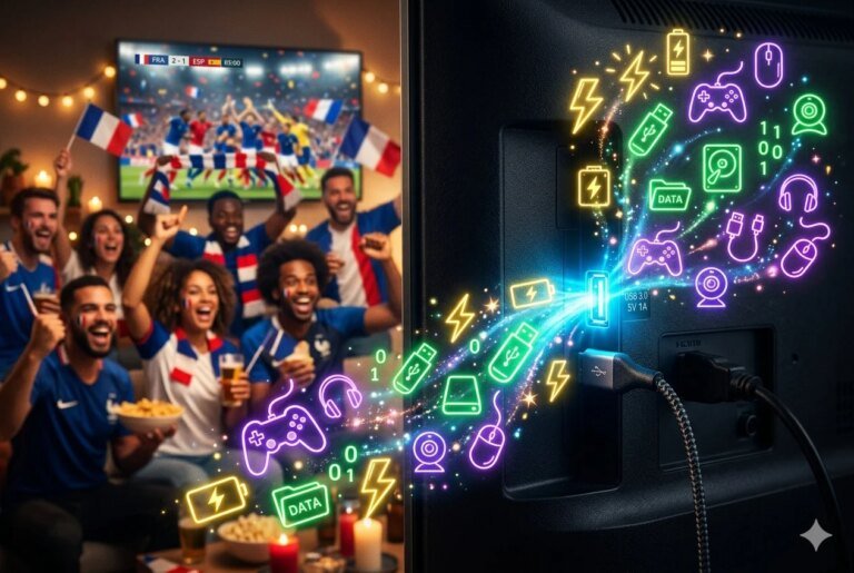 Le port USB de votre TV a des super-pouvoirs cachés pour vos soirées de matchs (et comment en profiter)
