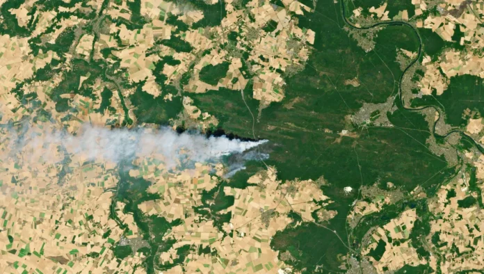 Les incendies en forêt de Fontainebleau ne sont toujours pas fixés et ont parcouru 2 050 hectares Les incendies en forêt de Fontainebleau ne sont toujours pas fixés et ont parcouru 2 050 hectares
