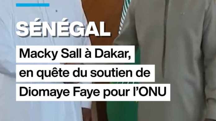Macky Sall à Dakar en quête du soutien de Diomaye Faye pour sa candidature à l'ONU Macky Sall à Dakar en quête du soutien de Diomaye Faye pour sa candidature à l'ONU
